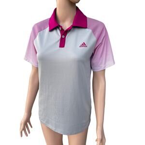 ADIDAS Polo Shirt Golf Climacool Women Sz  L gently used